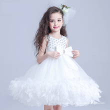 White Flower Girls Dress With Rhinestone Angel Dresses